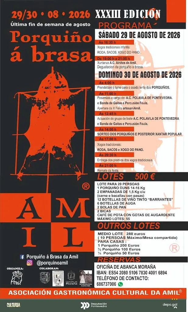Festa do porquiño a brasa amil 2026