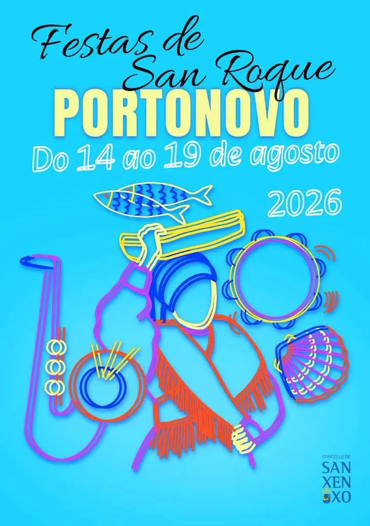 Festas de San Roque de Portonovo 2026 programa, horarios y orquestas