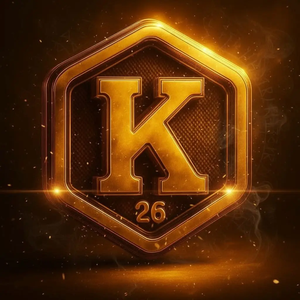 Logo dorado del Golden Tour 2026, gira de la Orquesta Kubo